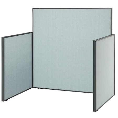 Interion By Global Industrial 48 in D X Back: 60 in; Side: 42 in H, 48 in W X Steel, Blue 240313BL